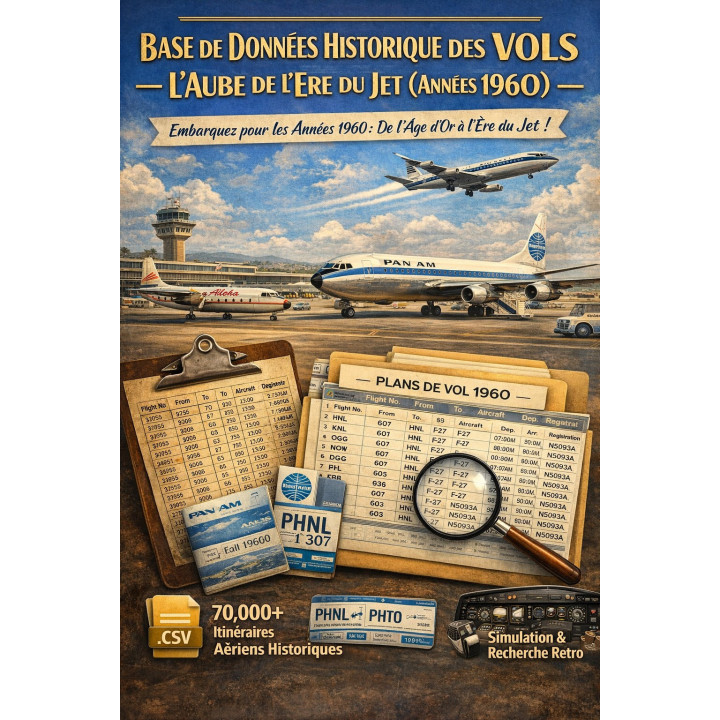 Base de dados histórica de voos - O alvorecer da era do jato (1960)