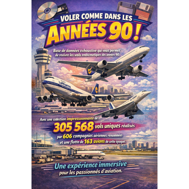 90's: Voli iconici e immersione aerea.