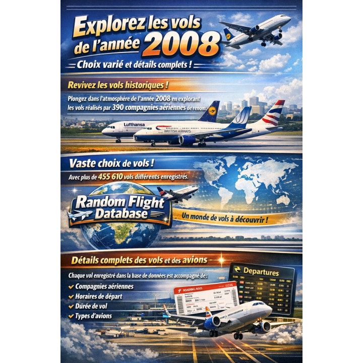 Year 2009: Renowned airlines, exotic destinations