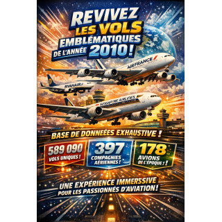 Année 2010: Compagnies renommées, destinations exotiques